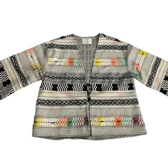 Zara Girls Boho Ethnic Woven Jacket – Size 11/12 - Picture 6 of 14